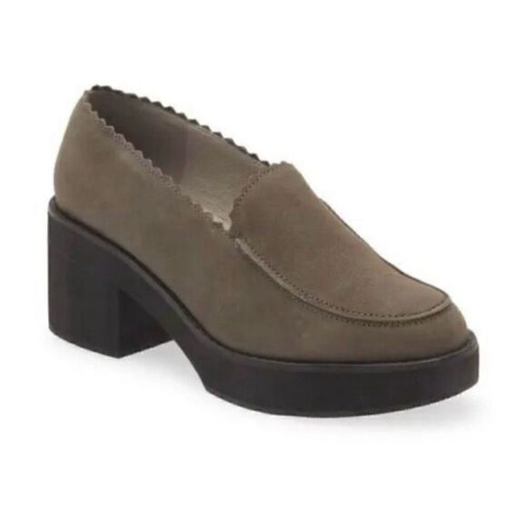 NWOB Eileen Fisher Harria Slip On Heeled Loafer